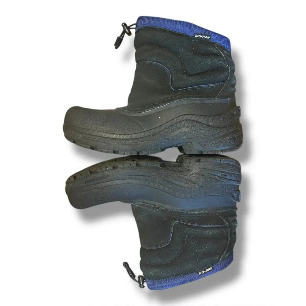 The North Face Powder-Hound Pull-On Boot Black & Blue Outdoor Gorp Boys Size 4
